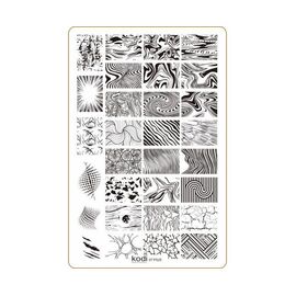 KODI Пластина для стемпінгу Plus size (розмір 9,5*14,5) № 07, №: 007, image 