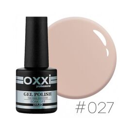 OXXI Гель лак № 027 (світлий коричнево-сірий, емаль), 10 мл, № гель лаку: 027, Об'єм: 10 мл, image 