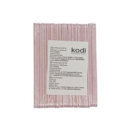 KODI Набір пилок для манікюру, колір рожевий 120/120, 50 шт/уп, image 