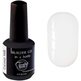 TRENDY NAILS Builder Gel in a bottle Рідкий гель Coconut Milk, 15 мл, Об'єм: 15 мл, Колір: Coconut Milk, Об'єм: 15 мл, image 