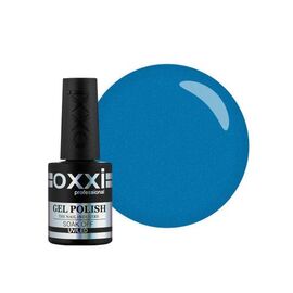 OXXI Гель лак № 152 (яскравий блакитний з мікроблесоком), 10 мл, № гель лаку: 152, Об'єм: 10 мл, image 