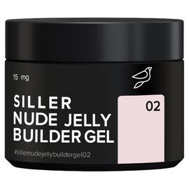 SILLER Jelly Builder Gel №02, 15 мл (банка), Об'єм: 15 мл, Колір: 002, image 