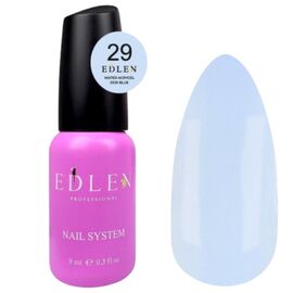 EDLEN Water Acrygel №29 Dor Blue Рідкий акригель, 9 мл, Об'єм: 9 мл, Колір: 029, image 