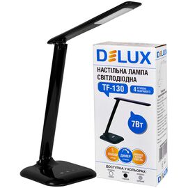 DELUX Світильник світлодіодний настільний  TF-130 (7 Вт LED), Чорний, Колір: Чорний, image 