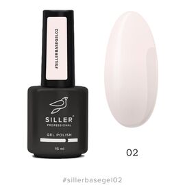 SILLER Base Gel №002 Базове покриття з пензликом, 15 мл, Відтінок: 002, Об'єм: 15 мл, image 