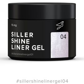 SILLER Liner Shine Gel №04, 15 мл (банка), Об'єм: 15 мл, Колір: 004, image 