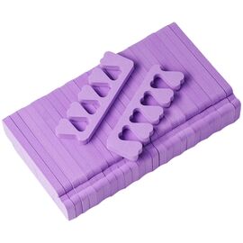 M.P Розділювачі педикюрні одноразові ФІОЛЕТОВІ, 100 пар, Об'єм: 100 пар, Колір: Фіолетовий, image 