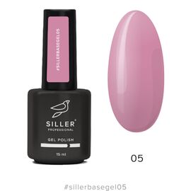 SILLER Base Gel №005 Базове покриття з пензликом, 15 мл, Відтінок: 005, Об'єм: 15 мл, image 