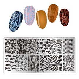 STARLET PROFESSIONAL Металева пластина для стемпінгу на підкладці, ST-247, image 