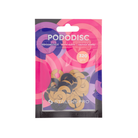 STALEKS PRO PODODISC S Змінні файли-кольцо для педикюрного диска 320 гріт (50 шт) - PDFR-15-320, Абразивність: 320 грит, Розмір: S (15 мм), Кількість: 50 шт, image 