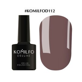 KOMILFO Deluxe Series №D112 (лілово-сіро-коричневий), 8 мл, image 