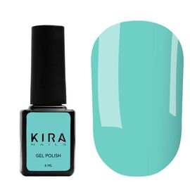 KIRA NAILS Гель лак №027 (блакитний), 6 мл, № гель лаку: 027, Об'єм: 6 мл, image 