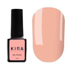 KIRA NAILS Гель лак №047 (приглушений, персиково-бежевий), 6 мл, № гель лаку: 047, Об'єм: 6 мл, image 