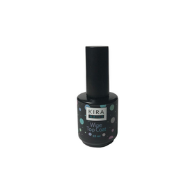 KIRA NAILS Wipe Top Coat Топ з ЛШ, 15 мл, Об'єм: 15 мл, image 