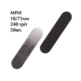 KOMILFO MINI Змінні файли для манікюру 240 гріт, 18/75 мм, 50шт, image 