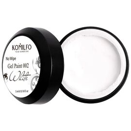 KOMILFO Гель-фарба No Wipe Gel Paint White 002, 5 мл, Колір: Білий, image 