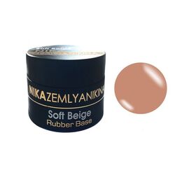 NIKA ZEMLYANIKINA Rubber Base Soft Beige Камуфлююча база, 30 мл, Об'єм: 30 мл, image 
