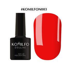 KOMILFO Deluxe Series №N003 (насичений яскраво-помаранчевий, неоновий), 8 мл, image 