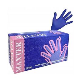 MAXTER Рукавички нітрилові COBALT BLUE (L) - 100 шт/уп, image 