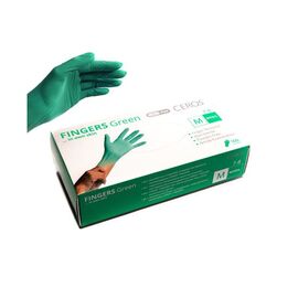 CEROS Рукавички нітрилові GREEN (M) - 100 шт/уп, Розмір: M, Колір: GREEN, image 