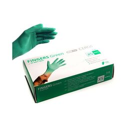CEROS Рукавички нітрилові GREEN (XS) - 100 шт/уп, Розмір: XS, Колір: GREEN, image 