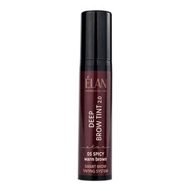 ELAN Deep Brow Tint 2.0 Фарба для брів з тривалим ефектом 05 Spicy Warm Brown (пікантний тепло-коричневий), 10 мл, Об'єм: 10 мл, Колір: 05 SPICY Warm Brown, image 