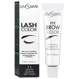 LEVISSIME LashColor Фарба для брів та вій Графіт, 15 мл, image 
