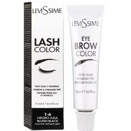 LEVISSIME LashColor Фарба для брів та вій Синьо-чорний, 15 мл, image 