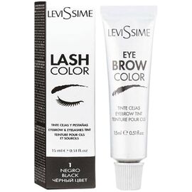 LEVISSIME LashColor Фарба для брів та вій Чорна, 15 мл, image 