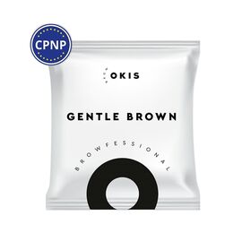 OKIS BROW Саше для брів GENTLE BROWN з екстрактом хни, 5 мл (без окислювача), Об'єм: 5 мл, Колір: Gentle Brown, image 