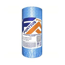 FORTIUS PRO Серветки в рулоні 25х30 см (100 шт/рул) зі спанлейсу 50 г/м2 Текстура:сітка; Колір:блаки, image 