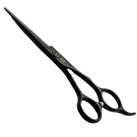 KATANA Japan Ножиці для стрижки 5,5 вигнуті (чорні), image 