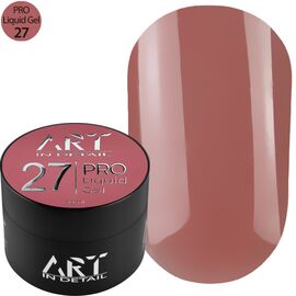 ART PRO Liquid Gel №27 Рідкий гель, 30 мл, Об'єм: 30 мл, Колір: 027, image 