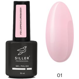 SILLER Base Pedicure №01 Базове покриття для педикюру, 15 мл, Відтінок: 001, Об'єм: 15 мл, image 