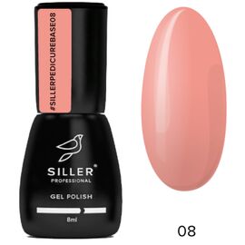 SILLER Base Pedicure №08 Базове покриття для педикюру, 8 мл, Відтінок: 008, Об'єм: 8 мл, image 