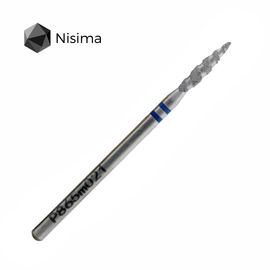 NISIMA Фреза алмазна торнадо синя діаметр 2,1 мм, Колір : Синій, Діаметр: 2,1 мм, image 