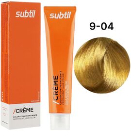 SUBTIL Creme Стійка крем-фарба для волосся 9-04 Дуже світлий блондин натуральний мідний, 60 мл, Об'єм: 60 мл, Відтінок: 9/04, image 