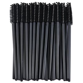 G.F. Щіточки для розчісування вій та брів чорні (нейлон), 50 шт, image 