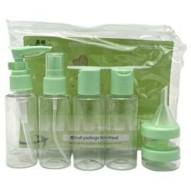 BonBon Travel Тара, 4 флакони та 2 банки, салатовий, Об'єм: 6 предметів, Колір: салатовий, image 