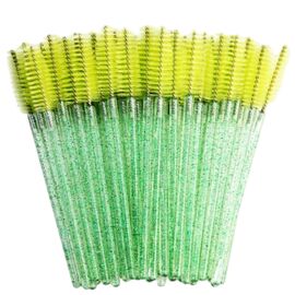 S.P. Щіточки для розчісування вій зелені (нейлон), 50 шт, Колір: Зелений, image 