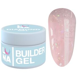 LUNA Diamond Gel Гель для нарощування №02, 15 мл, Об'єм: 15 мл, Колір: №02, image 