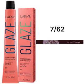 LAKME Glaze Color Acid Technology Напівперманентна кислотна фарба для волосся 7/62 Hazel Mauve, 60 мл, Об'єм: 60 мл, Відтінок: 7/62, image 