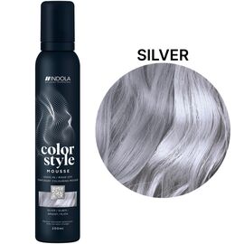 INDOLA Color Style Mousse Silver Семіперманентний відтіночний мус Срібний, 200 мл, Відтінок: Mousse Silver, Об'єм: 200 мл, image 