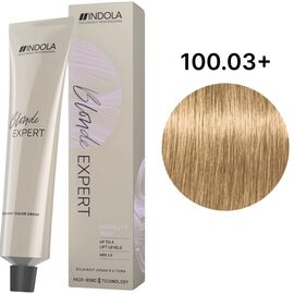 INDOLA Blonde Expert Highlift Крем-фарба для освітлення волосся 100.03+ Ультраблонд натуральний золотистий інтенсивний, 60 мл, Об'єм: 60 мл, Відтінок: 100.03+, image 
