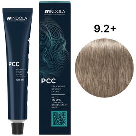 INDOLA Permanent Caring Color Перманентна крем-фарба 9.2+ Дуже світлий блондин перламутровий інтенсивний, 60 мл, Об'єм: 60 мл, Відтінок: 9.2+, image 