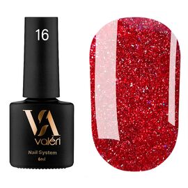 VALERI Flash Світловідбиваючий гель лак №16, 6 мл, № гель лаку: №16, Об'єм: 6 мл, image 