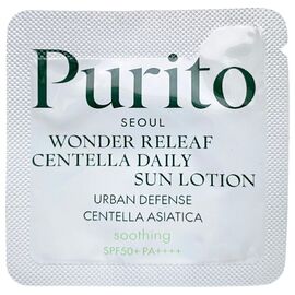 PURITO Wonder Releaf Centella Daily Sun Lotion SPF 50+ PA+++ Сонцезахисний лосьйон з центелою, 1 мл, image 