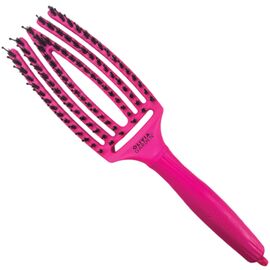 OLIVIA GARDEN Щітка Finger Brush Care Iconic Boar&Nylon Neon Pink, image 