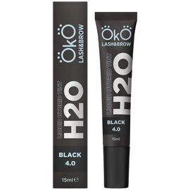 OKO Liquid Hybrid Tint H20 Black 4.0 Фарба для брів та вій, 15 мл, Об'єм: 15 мл, Колір: Black 4.0, image 