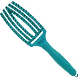OLIVIA GARDEN Щітка Finger Brush Care Iconic Boar&Nylon Blue Lagoon, image 